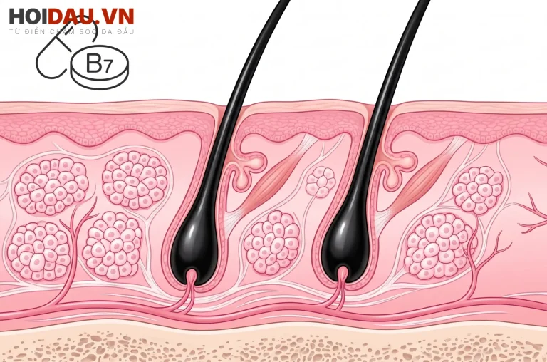 Tác dụng của Biotin đối với Nang tóc